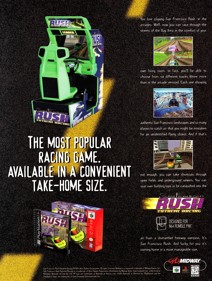 San Francisco Rush: Extreme Racing - Advertisement Flyer - Front (North America) - 2000x2650