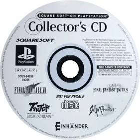 Squaresoft on PlayStation Collector's CD - Disc (North America) - 1000x1000