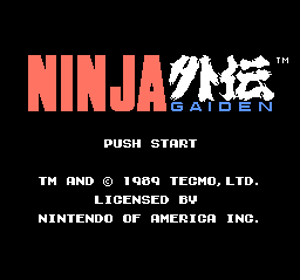 Ninja Gaiden Trilogy (Port) - Screenshot - Game Title (World) - 256x239