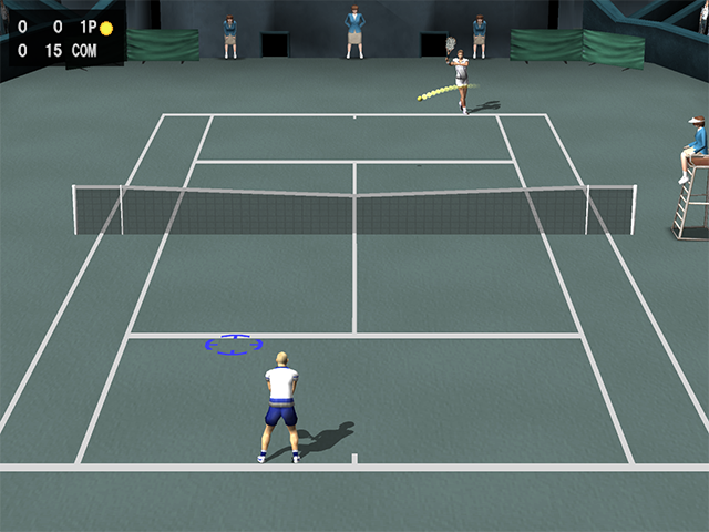 Illustration of Tennis Court Smash