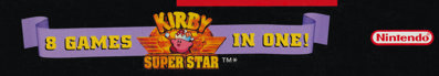 Kirby Super Star - Box - Spine (North America) - 4186x727