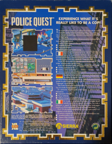 Police Quest: In Pursuit of the Death Angel - Box - Back (Europe) - 1940x2492