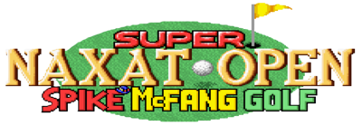 Super Naxat Open: Golf de Shoubu da Dorabocchan - Clear Logo (World) - 1271x442