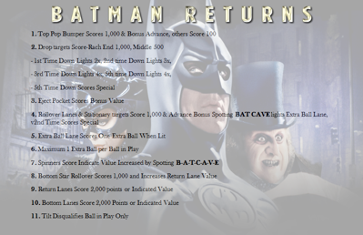 Batman Returns - Arcade - Controls Information (World) - 879x569