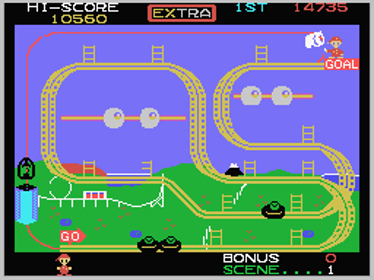 Mr. Do's Wild Ride - Screenshot - Gameplay (World) - 256x192