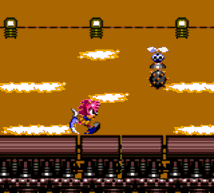 Amy Rose in Sonic Triple Trouble - Screenshot - Gameplay (World) - 160x144