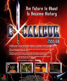Excalibur 2555 A.D. - Advertisement Flyer - Front (United Kingdom) - 2675x3234