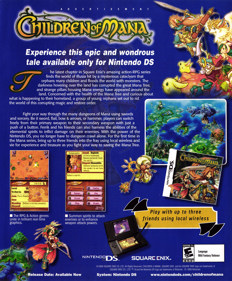 Children of Mana - Advertisement Flyer - Front (United States) - 1800x2178