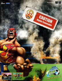 Sega Soccer Slam - Advertisement Flyer - Front (United Kingdom) - 2459x3200