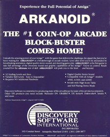 Arkanoid - Box - Back (North America) - 713x888
