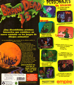 Brain Dead 13 - Box - Back (Spain) - 2386x2750