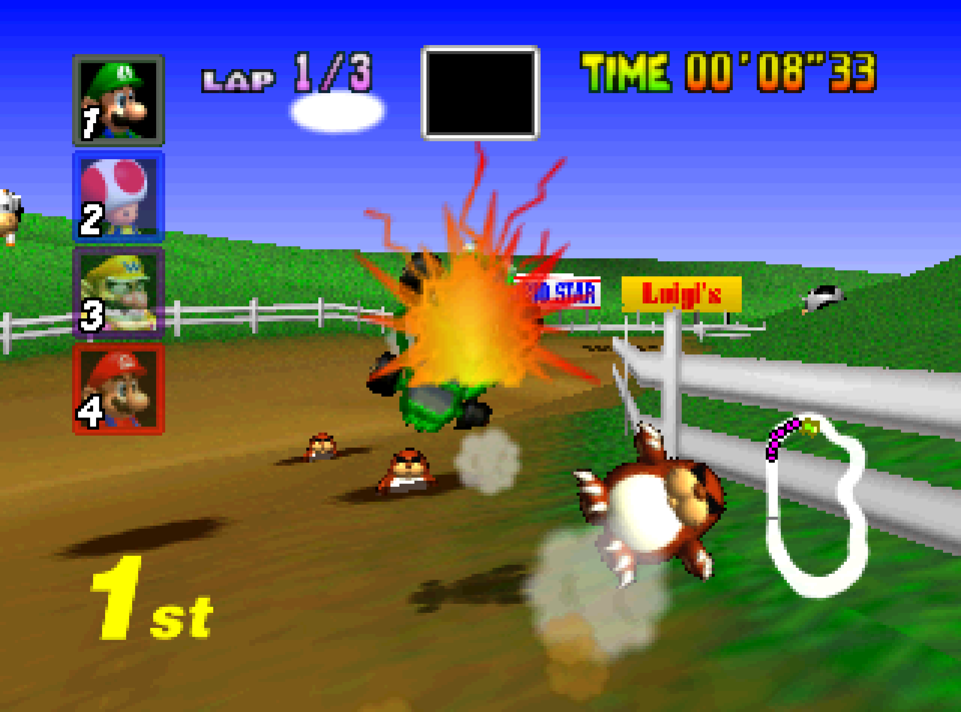Illustration of Mario Kart 64