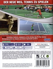 Virtua Tennis 4: World Tour Edition - Box - Back (Germany) - 381x488