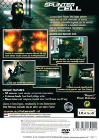 Tom Clancy's Splinter Cell - Box - Back (The Netherlands) - 570x800