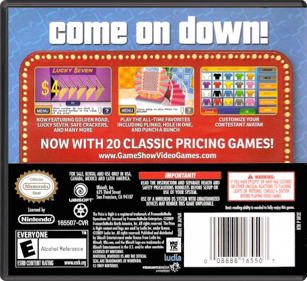 The Price is Right: 2010 Edition - Box - Back - Reconstructed (North America) - 774x708
