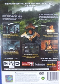 Alone in the Dark - Box - Back (United Kingdom) - 1199x1675