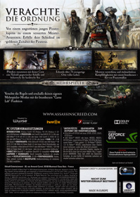 Assassin's Creed IV: Black Flag - Box - Back (Germany) - 1066x1500