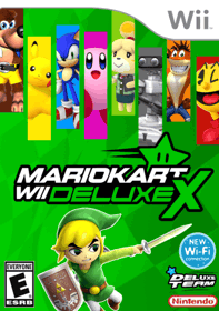 Mario Kart Wii Deluxe X: Green Edition - Box - Front (World) - 396x563