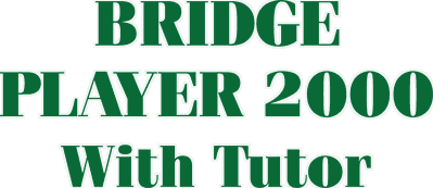 Bridge Player 2000 With Tutor - Clear Logo (Europe) - 3421x1482