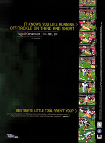 NFL 2K - Advertisement Flyer - Front (United States) - 1623x2200