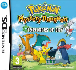 Pokémon Mystery Dungeon: Explorers of Sky - Box - Front (Europe) - 600x547