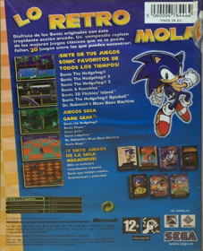Sonic Mega Collection Plus - Box - Back (Spain) - 1066x1314