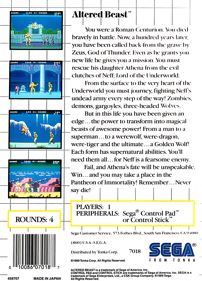 Altered Beast - Box - Back (North America) - 1440x2000