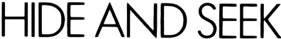 Hide and Seek (Commodore Business Machines UK) - Clear Logo (Europe) - 1780x252
