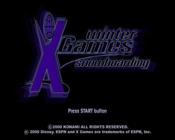 ESPN Winter X Games Snowboarding - Screenshot - Game Title (World) - 640x512