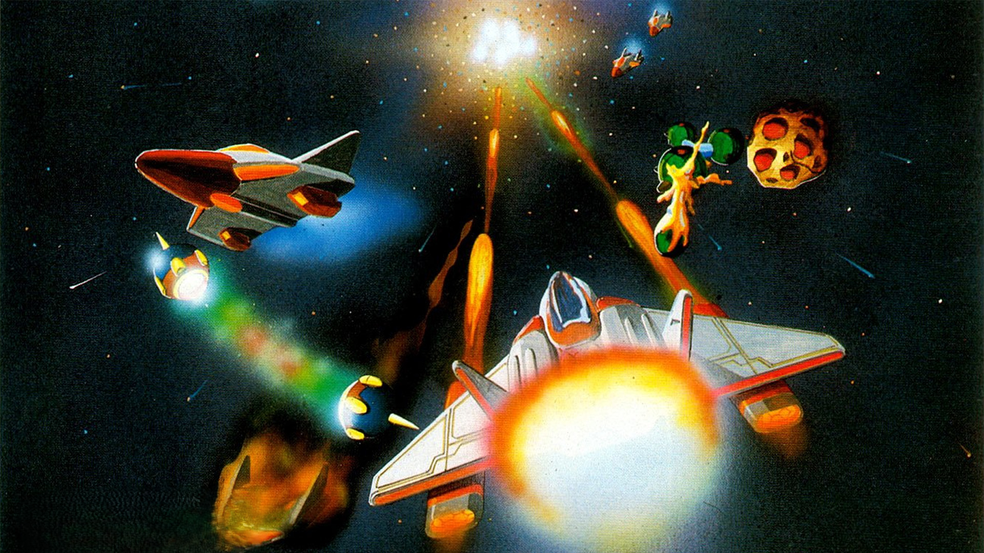 Illustration of Gyruss