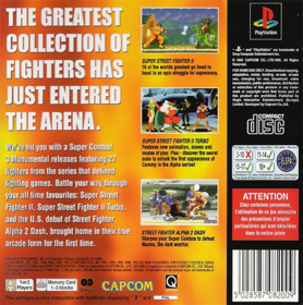 Street Fighter Collection - Box - Back (Europe) - 675x680
