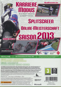 MotoGP 13 - Box - Back (Germany) - 600x863