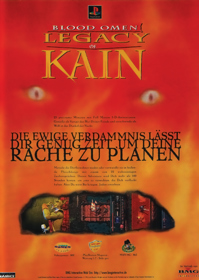 Blood Omen: Legacy of Kain - Advertisement Flyer - Front (Germany) - 1242x1747