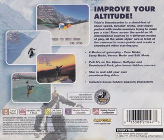 Trick'N Snowboarder - Box - Back (North America) - 934x800