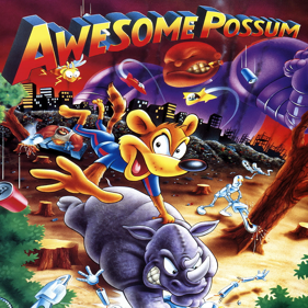 Awesome Possum... ...Kicks Dr. Machino's Butt - Square (World) - 1024x1024
