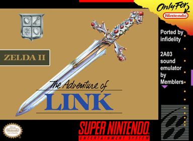 Zelda II: The Adventure of Link - Fanart - Box - Front (North America) - 1537x1123