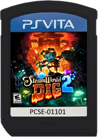 SteamWorld Dig 2 - Fanart - Cart - Front (North America) - 486x682