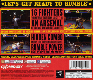 Ready 2 Rumble Boxing - Box - Back (North America) - 1100x938