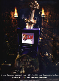 The Legend of Zelda: Link's Awakening DX - Advertisement Flyer - Front (United Kingdom) - 1440x1979