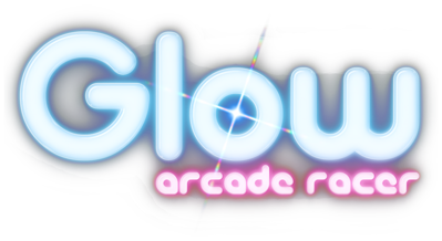 Glow Arcade Racer - Clear Logo (null) - 1304x712