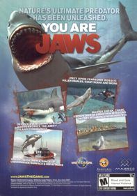 Jaws Unleashed - Box - Back (North America) - 561x800