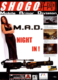 Shogo: Mobile Armor Division - Advertisement Flyer - Front (United Kingdom) - 1200x1650