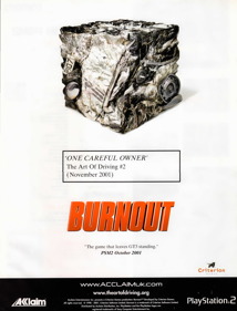 Burnout - Advertisement Flyer - Front (United Kingdom) - 2440x3200