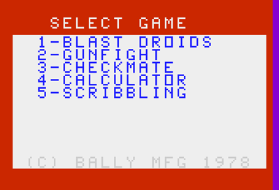 Blast Droids - Screenshot - Game Select (North America) - 352x240
