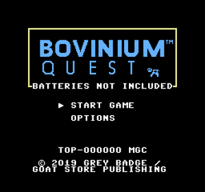 Bovinium Quest - Screenshot - Game Title (North America) - 256x240
