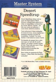 Desert Speedtrap starring Road Runner and Wile E. Coyote - Box - Back (Brazil) - 1382x2039