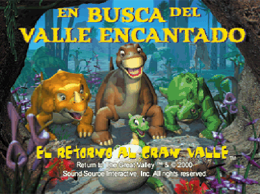 The Land Before Time: Return to the Great Valley - Screenshot - Game Title (Spain) - 640x480