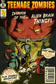 Teenage Zombies: Invasion of the Alien Brain Thingys! - Screenshot - Game Title (World) - 256x384