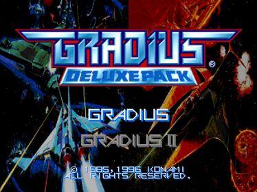 Gradius: Deluxe Pack - Screenshot - Game Select (Japan) - 640x480