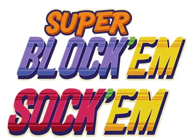 Super Block'em Sock'em - Clear Logo (World) - 1205x880